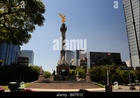 El Angel Monument de l'indépendance, la ville de Mexico Banque D'Images