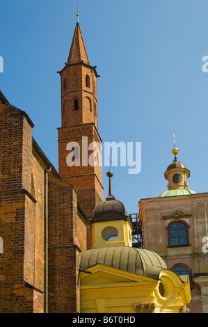 Wroclaw, Silésie, Pologne. Église de St Vincent et St James sur ul Nankiera (rue) Banque D'Images