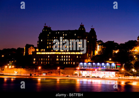 Soir sur le Grand Hotel, Scarborough Banque D'Images