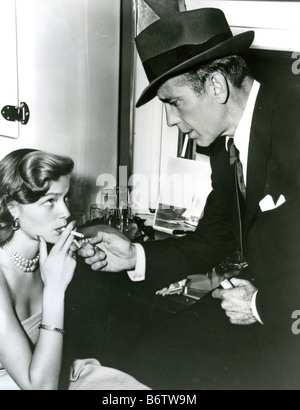 HUMPHREY BOGART acteur de film américain avec sa femme Lauren Bacall Banque D'Images