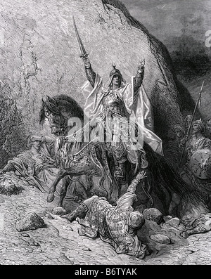 SALADIN Sultan d'Egypte et la Syrie comme dessiné par Gustave Dore Banque D'Images