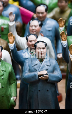 Collection de figures Président Mao en vente à Hong Kong Banque D'Images
