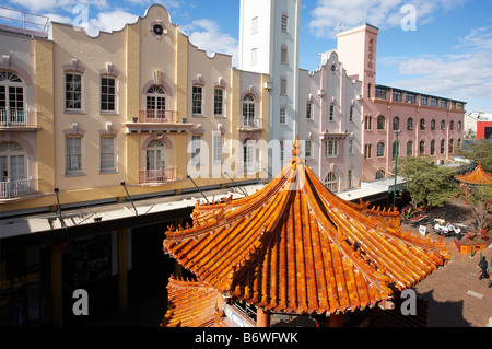 Chinatown pagode Fortitude Valley Brisbane Queensland Australie Banque D'Images