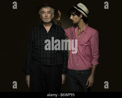 Portrait of a senior et jeune homme Banque D'Images