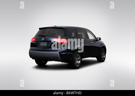 2009 Acura MDX dans Bleu - vue d'angle arrière Banque D'Images