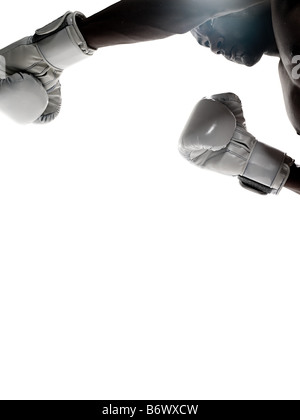 Un homme de boxe Banque D'Images