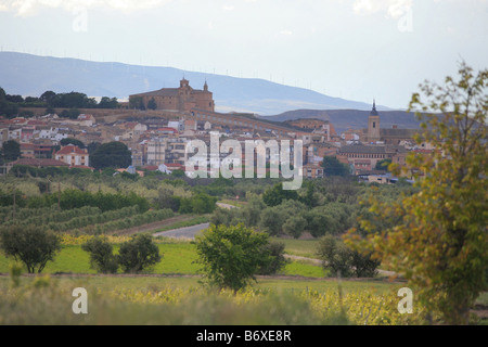 Cascante village viticole, Navarre, Navarre, Espagne Banque D'Images