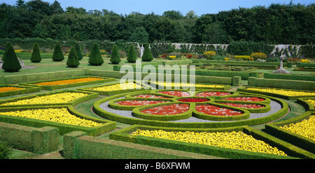 En Parterre Pitmedden garden, près de l'Ellon, Aberdeenshire, Scotland, UK. Banque D'Images