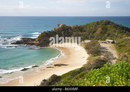 Shelly Beach Nambucca Heads de Captain Cook Lookout New South Wales Australie Banque D'Images