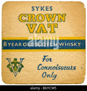 Sykes couronne tva 8 ans whisky écossais pour qu'conisseurs Banque D'Images