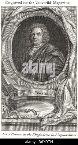 Herman Boerhaave (Voorhout, Décembre 31, 1668 - Septembre 23, Leiden, 1738) était un botaniste néerlandais, humaniste et médecin Banque D'Images