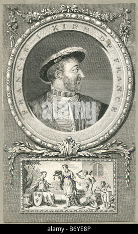 François I roi de France 12 Sept 1494 31 Mar 1547 Banque D'Images