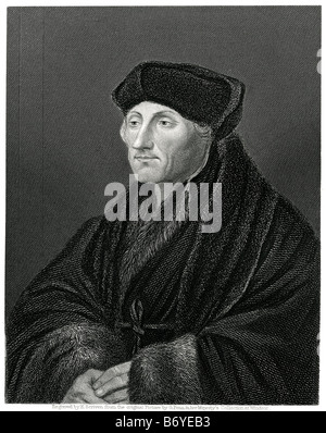 Desiderius Erasmus Roterodamus (parfois appelé Érasme de Rotterdam) (Octobre 27, 1466/1469, Rotterdam- 12 juillet Banque D'Images