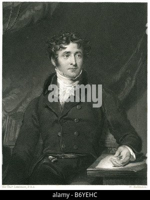 Thomas Campbell (27 juillet 1777 - 15 juin 1844) était un poète écossais principalement connu pour sa poésie sentimentale Banque D'Images