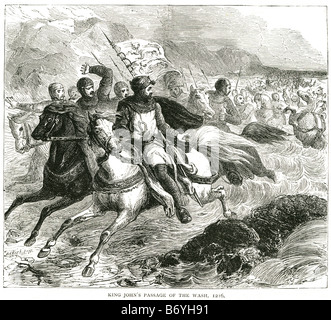 King John's adoption de la laver 24 Décembre 1166 - 19 octobre 1216 Robin des bois les joyaux de la Couronne Banque D'Images