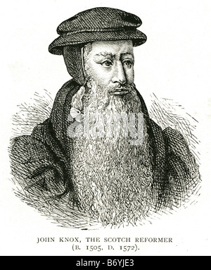 Le réformateur John Knox scotch 1505 1572 pasteur presbytérien écossais Réforme Protestante dénomination Banque D'Images