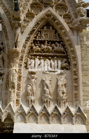 La cathédrale de Reims Champagne France Août 2006 Banque D'Images