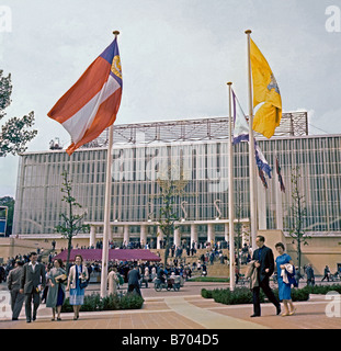 Pavillon russe à l'Expo 58, Heysel, Bruxelles, Belgique, 1958 Banque D'Images