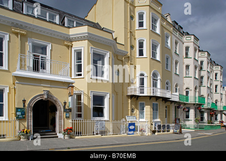 Au début du 19e siècle front de Tenby, Pembrokeshire Wales UK Bâtiments Banque D'Images