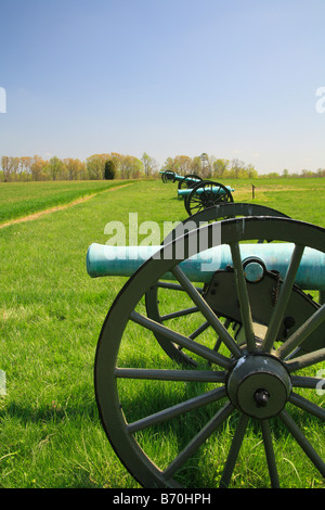 Les lignes de l'Union européenne, le Malvern Hill, Richmond National Battlefield Park, Virginia, USA Banque D'Images