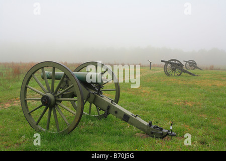 Les lignes confédérées, Malvern Hill, Richmond National Battlefield Park, Virginia, USA Banque D'Images