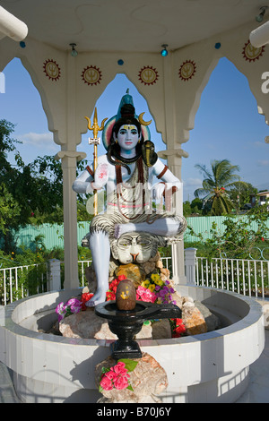 Le Suriname, Paramaribo, temple hindou ou mandir. Banque D'Images