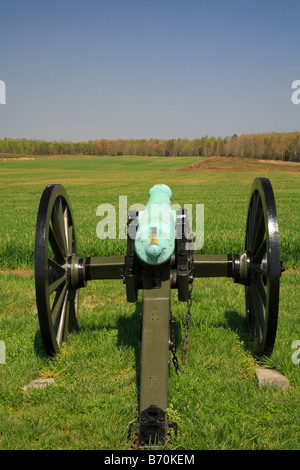 Les lignes de l'Union européenne, le Malvern Hill, Richmond National Battlefield Park, Virginia, USA Banque D'Images