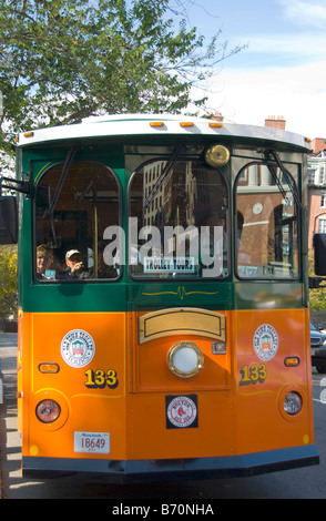 Old Town Trolley, Boston, Massachusetts Banque D'Images