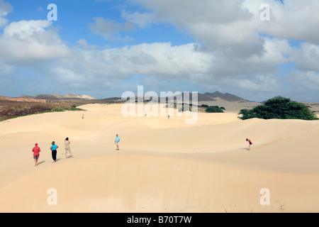 Iles du Cap Vert Boa vista deserto de Viana Banque D'Images