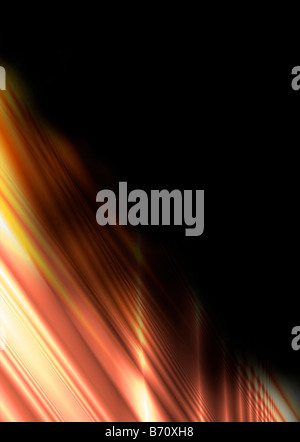 Résumé fond noir et orange with copy space Banque D'Images