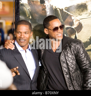 Westwood CA SEPTEMBRE 17 Acteurs Jamie Foxx et Will Smith à la première de son nouveau film le royaume Banque D'Images