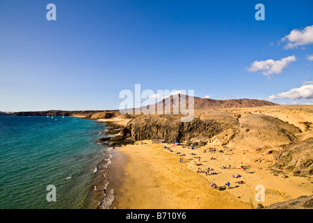 Playas de Papagayo, Lanzarote, Îles Canaries Banque D'Images