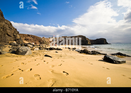 Playas de Papagayo, Lanzarote, Îles Canaries Banque D'Images