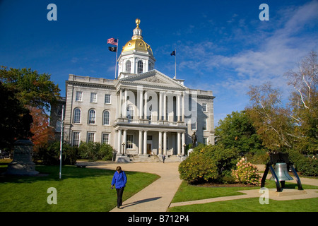 Le New Hampshire State House est le State Capitol building situé dans la ville de Concord New Hampshire USA Banque D'Images