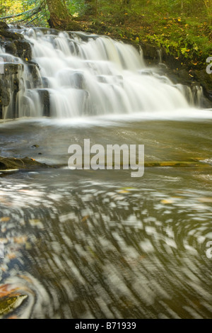 MICHIGAN - Les piqûres de moustique tombe sur la rivière de Pictured Rocks National Lakeshore. Banque D'Images