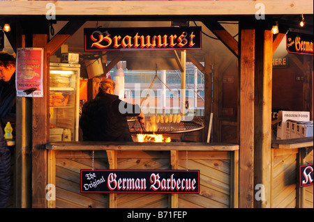 European food dans centre commercial Liverpool One pendant la période Noël / Nouvel an 2008 / 2009 Banque D'Images