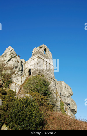 L'ancienne chapelle de roche rock, près de St Austell, Cornwall.,uk Banque D'Images