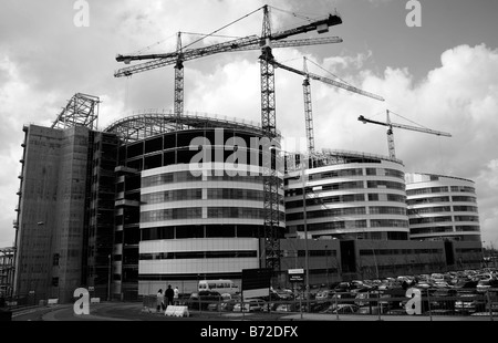 Le nouveau Queen Elizabeth Hospital, Edgbaston, Birmingham en construction. Banque D'Images