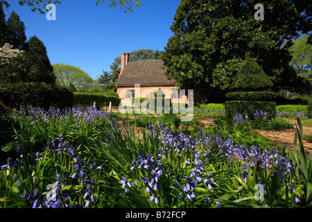 Jardin, Adam Thoroughgood House, Virginia Beach, Virginia, USA Banque D'Images