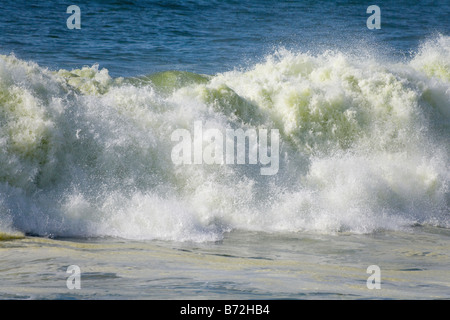 Les grandes vagues de l'océan Renaca beach près de Vina del Mar Chili Banque D'Images