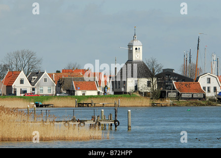 Un petit village néerlandais, près d'Amsterdam aux Pays-Bas appelée Durgerdam Banque D'Images