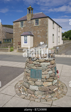 Monument à la seconde guerre mondiale, de Bus Shetland 2 Scalloway Mainland Shetland Ecosse UK Banque D'Images