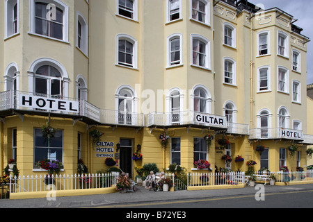 Au début du 19e siècle front de Tenby, Pembrokeshire Wales UK Bâtiments Banque D'Images