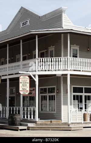 Un bâtiment de style western réplique 1857 dans l'Iowa McGregor Banque D'Images