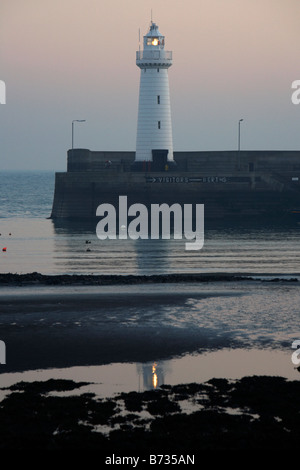 Donaghadee leuchtturm County Down Irlande du Nord UK Banque D'Images