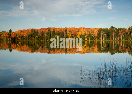 MICHIGAN - petit lac dans la forêt nationale de Hiawatha. Banque D'Images