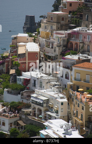 Costiera amalfitana positano salerne Campanie Italie Banque D'Images