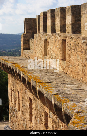 Remparts du Château Capdepera Mallorca Banque D'Images