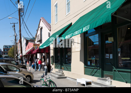 Deli sur Market Street dans le quartier historique, Charleston, Caroline du Sud, USA Banque D'Images