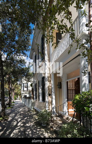 Les maisons historiques sur Street, Charleston, Caroline du Sud, USA Banque D'Images